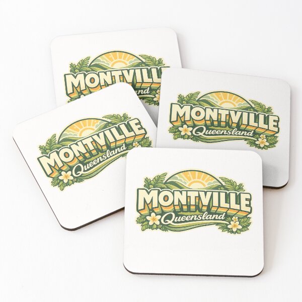 Item preview, Montville Sunshine Coast Hinterland with Glass House Mountains Queensland designed and sold by Places On Earth.