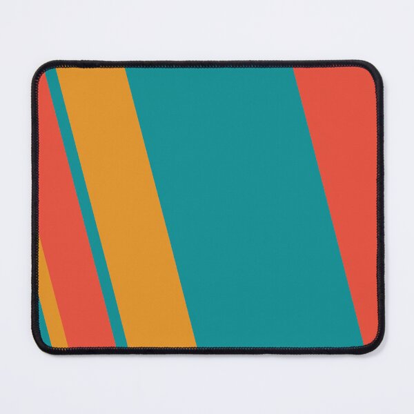 Item preview, Retro Diagonal Stripes – Bold Teal, Orange & Coral  designed and sold by WildHugeDot.