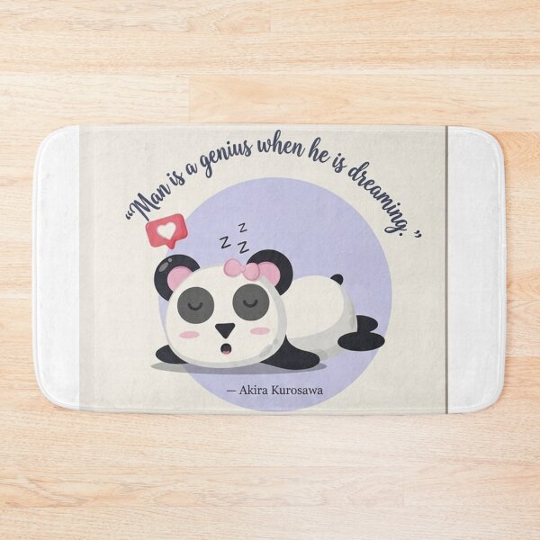 Item preview, Sleeping Panda Dream Quote – Cute Kawaii Panda Illustration with Inspirational Quote designed and sold by RushVibeWear.