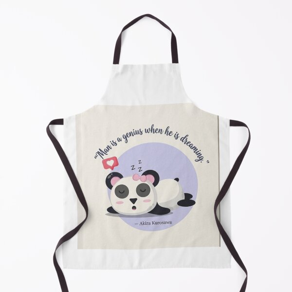 Item preview, Sleeping Panda Dream Quote – Cute Kawaii Panda Illustration with Inspirational Quote designed and sold by RushVibeWear.