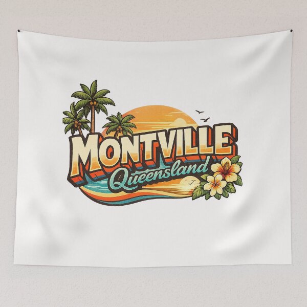 Item preview, Montville Queensland Sunset Landscape with Sunshine Coast Hinterland Views designed and sold by Places On Earth.