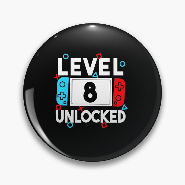 Item preview, Level 8 Unlocked 8th Birthday Gamer Design Retro Gaming  designed and sold by FGTV2021.