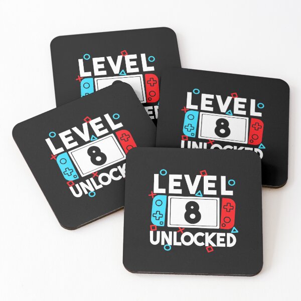 Item preview, Level 8 Unlocked 8th Birthday Gamer Design Retro Gaming  designed and sold by FGTV2021.