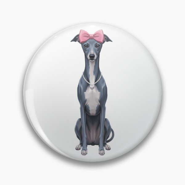 Item preview, Elegant Italian Greyhound Pink Bow Pearl Necklace designed and sold by k3rstman1.
