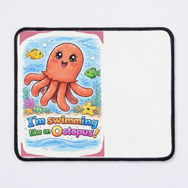 Item preview, I swim like an octopus designed and sold by NubesDesignCH.