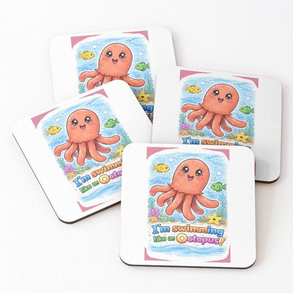Item preview, I swim like an octopus designed and sold by NubesDesignCH.