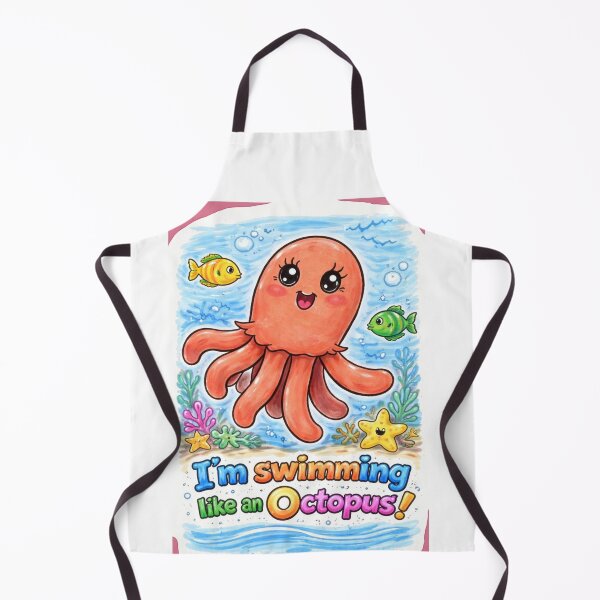 Item preview, I swim like an octopus designed and sold by NubesDesignCH.