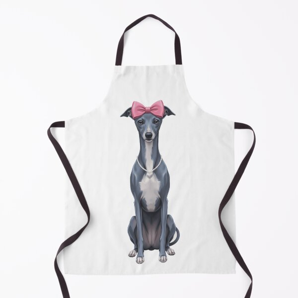 Item preview, Elegant Italian Greyhound Pink Bow Pearl Necklace designed and sold by k3rstman1.
