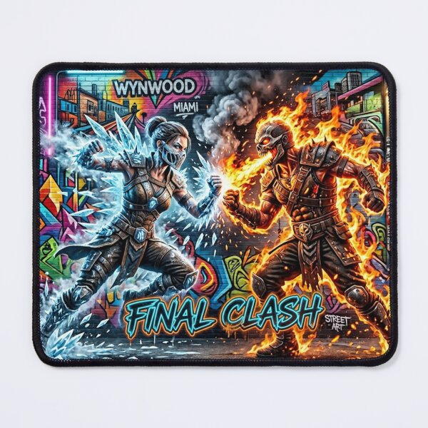 Item preview, Final Clash – Fire vs Ice Street Art Fighting Design designed and sold by PLUSHIWORLDtm.