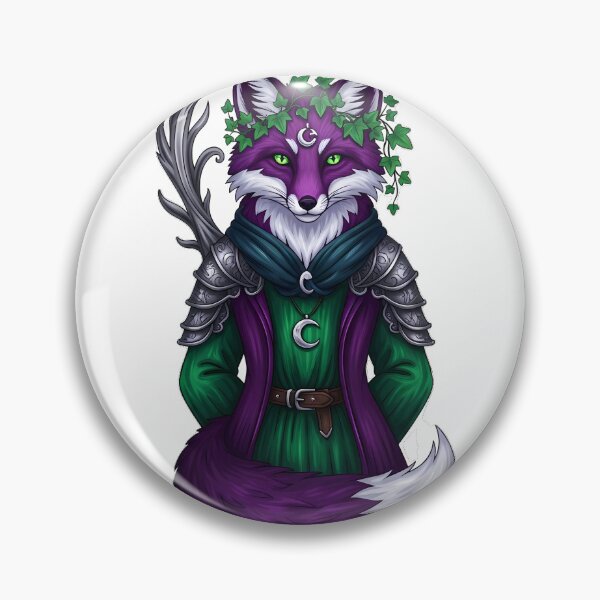 Item preview, Gothic Fox Familiar Moon Pendant Ivy designed and sold by IllumeInk.