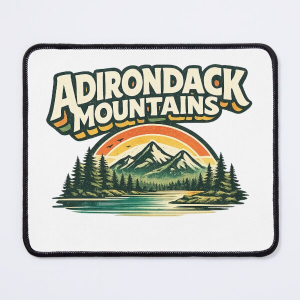 Item preview, Adirondack Mountains Sunrise Lake Scene with Forest and Peaks New York USA designed and sold by Places On Earth.