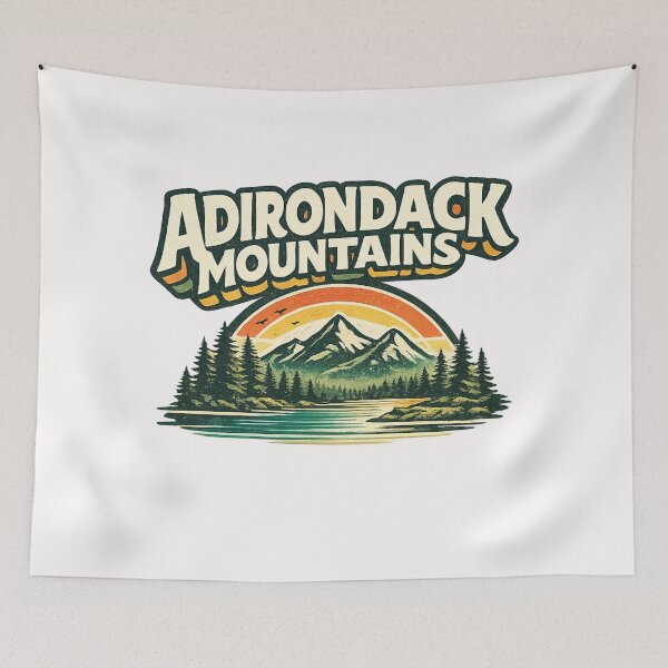 Item preview, Adirondack Mountains Sunrise Lake Scene with Forest and Peaks New York USA designed and sold by Places On Earth.