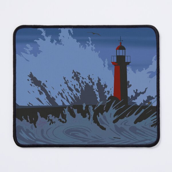 Item preview, lighthouse in rough seas designed and sold by JorgeMateus art.