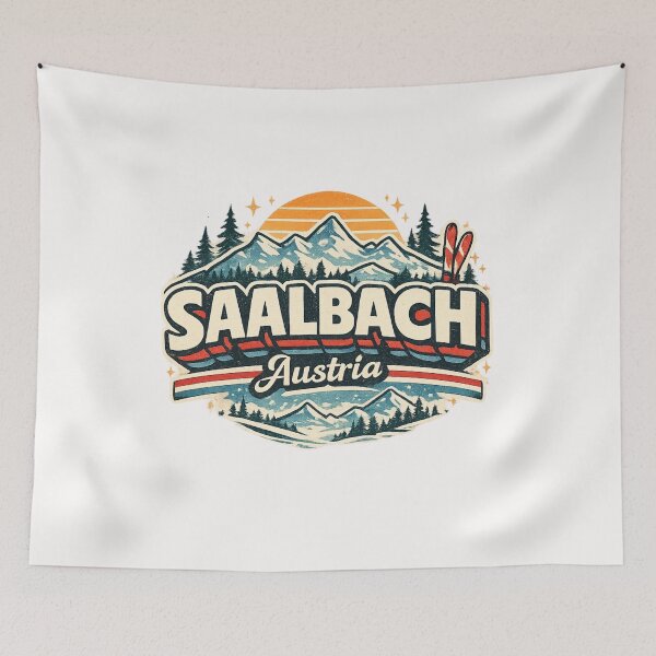 Item preview, Saalbach Hinterglemm Salzburg Alps Ski Resort Austria Mountain Landscape designed and sold by Places On Earth.