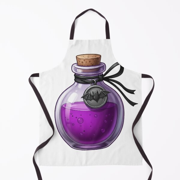 Item preview, Purple Potion Bottle Black Ribbon Tiny Bat Charm designed and sold by IllumeInk.