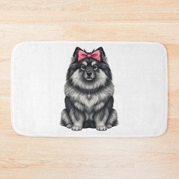 Item preview, Cute Keeshond Dog Portrait with Pink Bow designed and sold by k3rstman1.