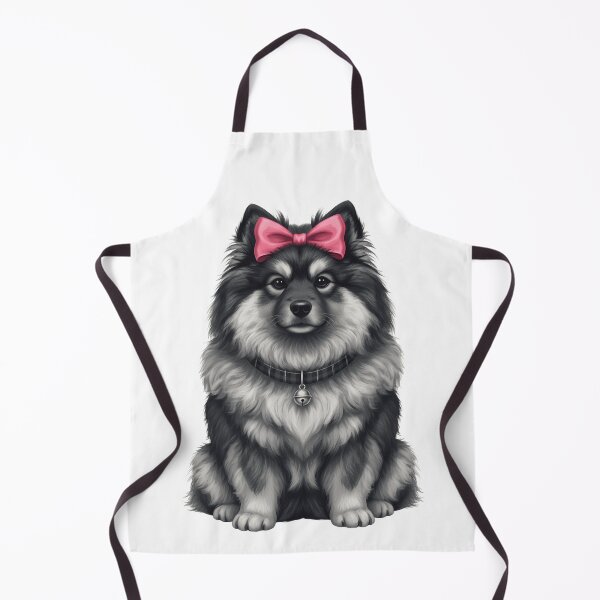 Item preview, Cute Keeshond Dog Portrait with Pink Bow designed and sold by k3rstman1.