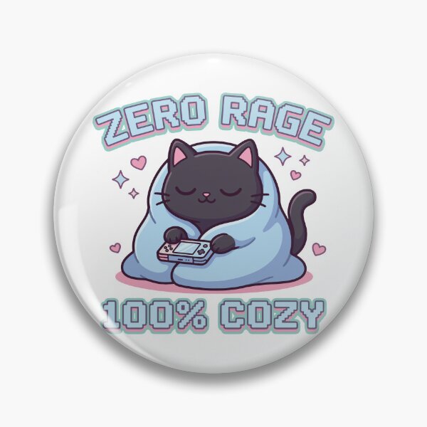Item preview, Zero Rage 100% Cozy - Cute Gamer Girl Cat designed and sold by LoFizzy.