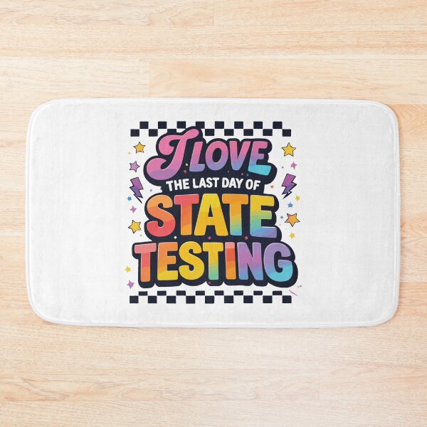 Item preview, Retro Test Day I Love The Last Day Of Testing Funny Teacher Design designed and sold by kiralynstration.