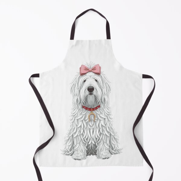 Item preview, Adorable Komondor Dog with Pink Bow designed and sold by k3rstman1.