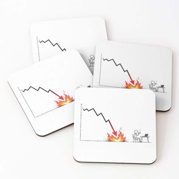 Item preview, Everything is Fine - Stock Market Crash designed and sold by Antonrec86.