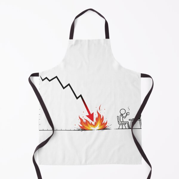 Item preview, Everything is Fine - Stock Market Crash designed and sold by Antonrec86.