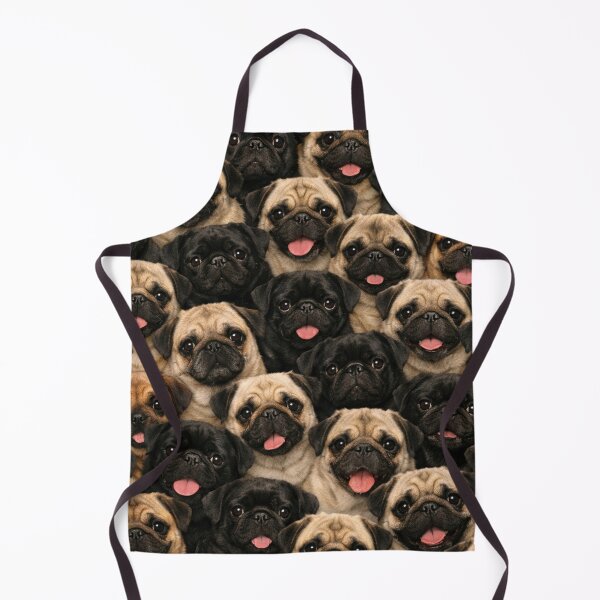 Item preview, Pug Party Pattern - Cute Adorable Mops Dog Pile designed and sold by myforestfog.