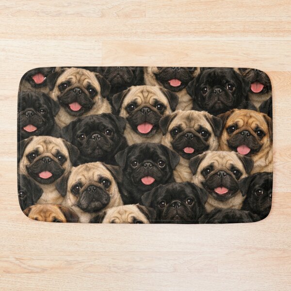 Item preview, Pug Party Pattern - Cute Adorable Mops Dog Pile designed and sold by myforestfog.