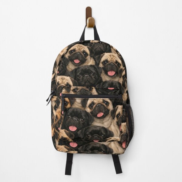 Item preview, Pug Party Pattern - Cute Adorable Mops Dog Pile designed and sold by myforestfog.