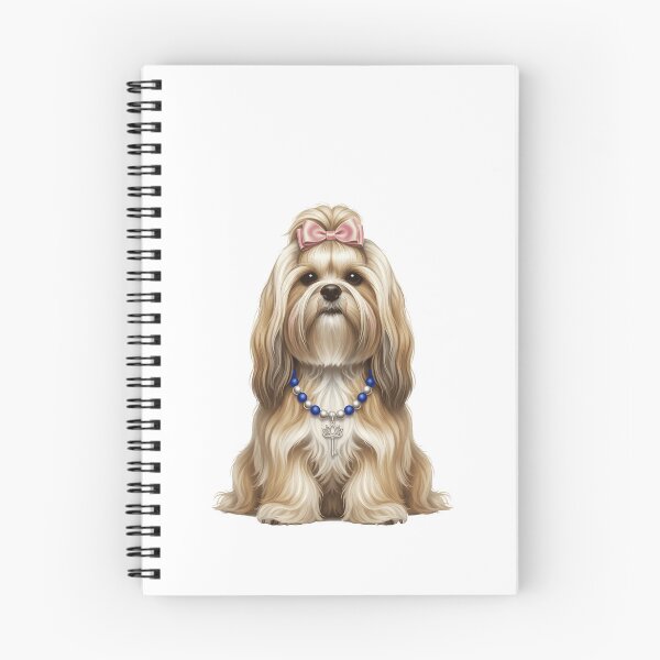 Item preview, Elegant Regal Lhasa Apso with Pink Bow designed and sold by k3rstman1.