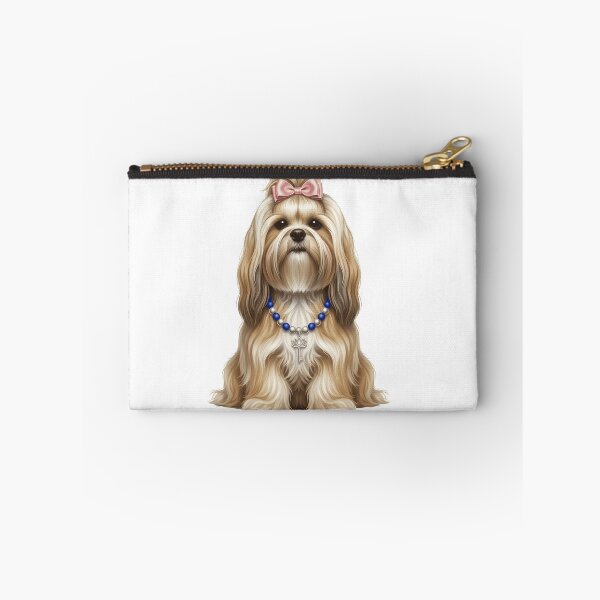 Item preview, Elegant Regal Lhasa Apso with Pink Bow designed and sold by k3rstman1.