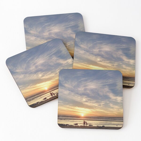 Item preview, Encinitas Sunset Silhouettes – Pacific Coast Golden Hour Moment designed and sold by FeverFields.