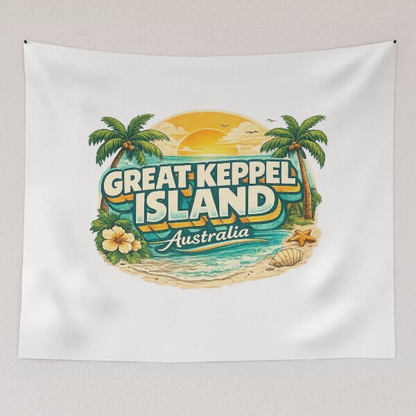 Item preview, Great Keppel Island Queensland Keppel Bay Capricorn Coast Coral Sea designed and sold by Places On Earth.