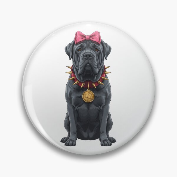 Item preview, Neapolitan Mastiff Pink Bow Spiked Collar designed and sold by k3rstman1.