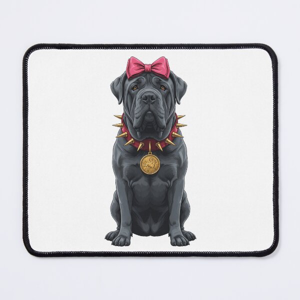 Item preview, Neapolitan Mastiff Pink Bow Spiked Collar designed and sold by k3rstman1.