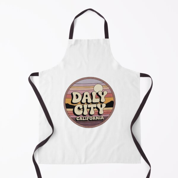 Item preview, Daly City California: Retro Sunset Stripes Badge designed and sold by CircinusStore.