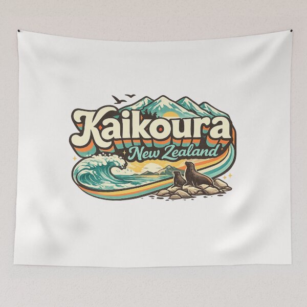 Item preview, Kaikoura New Zealand Canterbury Coastal Mountains South Island Pacific Ocean designed and sold by Places On Earth.