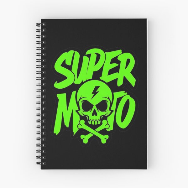 Item preview, Super Moto Skull & Bones Graphic – Neon Green Extreme Motorsports Design for Riders designed and sold by Bright Nest Studio.