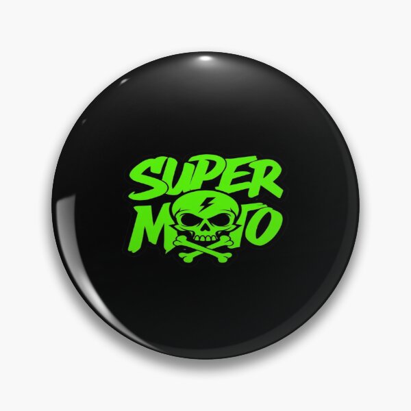 Item preview, Super Moto Skull & Bones Graphic – Neon Green Extreme Motorsports Design for Riders designed and sold by Bright Nest Studio.