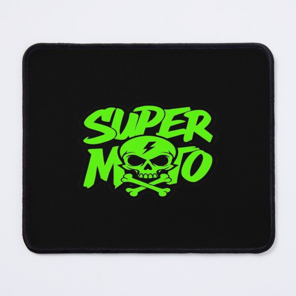 Item preview, Super Moto Skull & Bones Graphic – Neon Green Extreme Motorsports Design for Riders designed and sold by Bright Nest Studio.