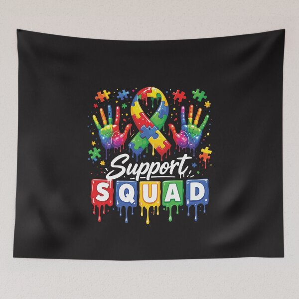 Item preview, Autism Support Squad Family Teacher SPED Awareness Design designed and sold by kiralynstration.