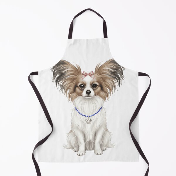 Item preview, Elegant Papillon Dog with Crown and Bow designed and sold by k3rstman1.