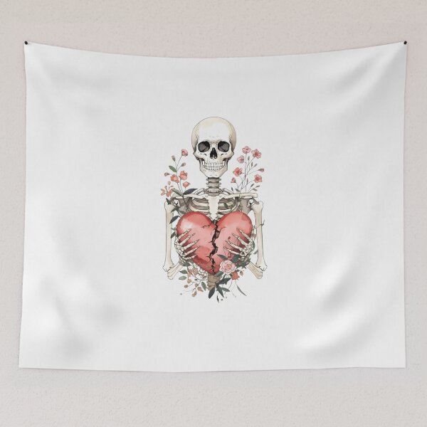 Item preview, Bones and broken heart designed and sold by uunaa.