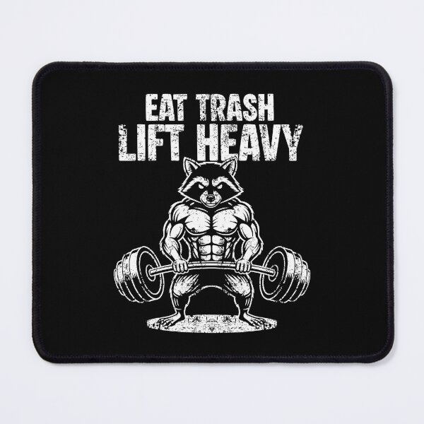 Item preview, Eat Trash Lift Heavy Funny Raccoon Gym designed and sold by eliramaison.