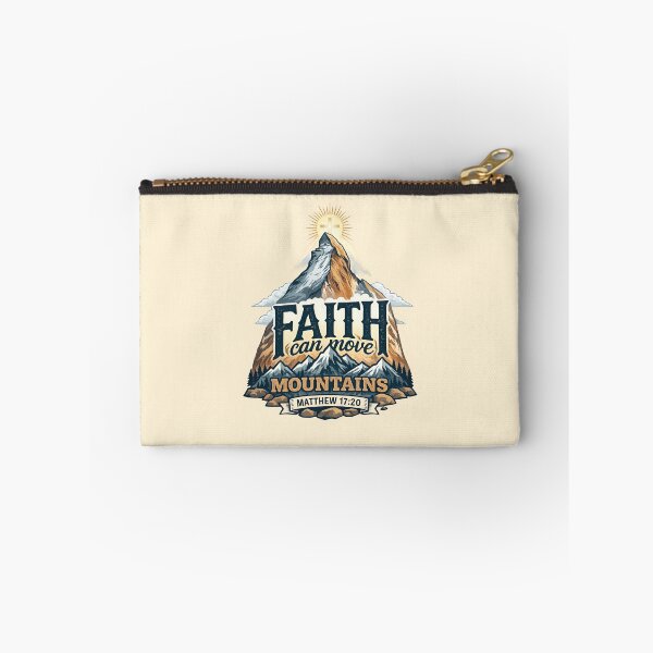 Item preview, Faith Can Move Mountains – Matthew 17:20 Vintage Christian Design designed and sold by csamsonjr.