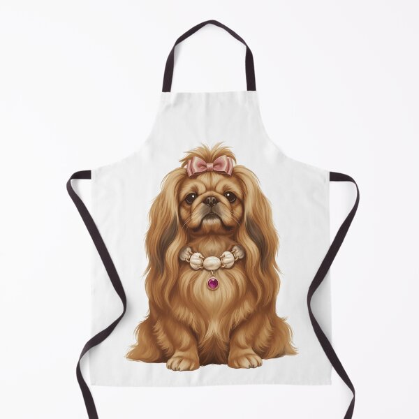 Item preview, Royal Pekingese Dog with Pink Bow and Pearls designed and sold by k3rstman1.
