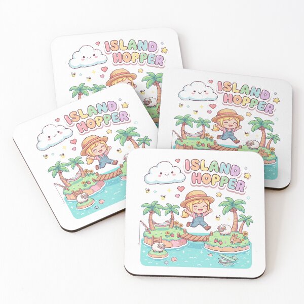 Item preview, Island Hopper - Cute Gamer Girl T-Shirt designed and sold by LoFizzy.