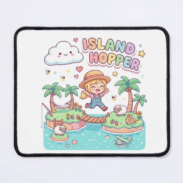 Item preview, Island Hopper - Cute Gamer Girl T-Shirt designed and sold by LoFizzy.
