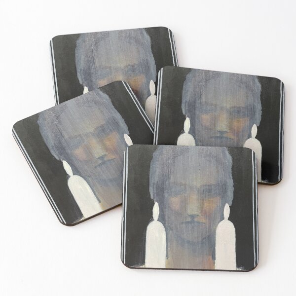 Item preview, Black Portrait with White Statement Earrings designed and sold by Gela Mikava.