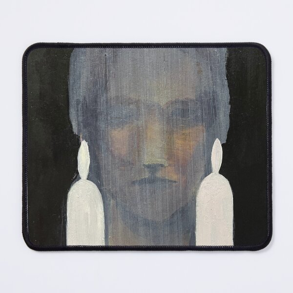 Item preview, Black Portrait with White Statement Earrings designed and sold by Gela Mikava.
